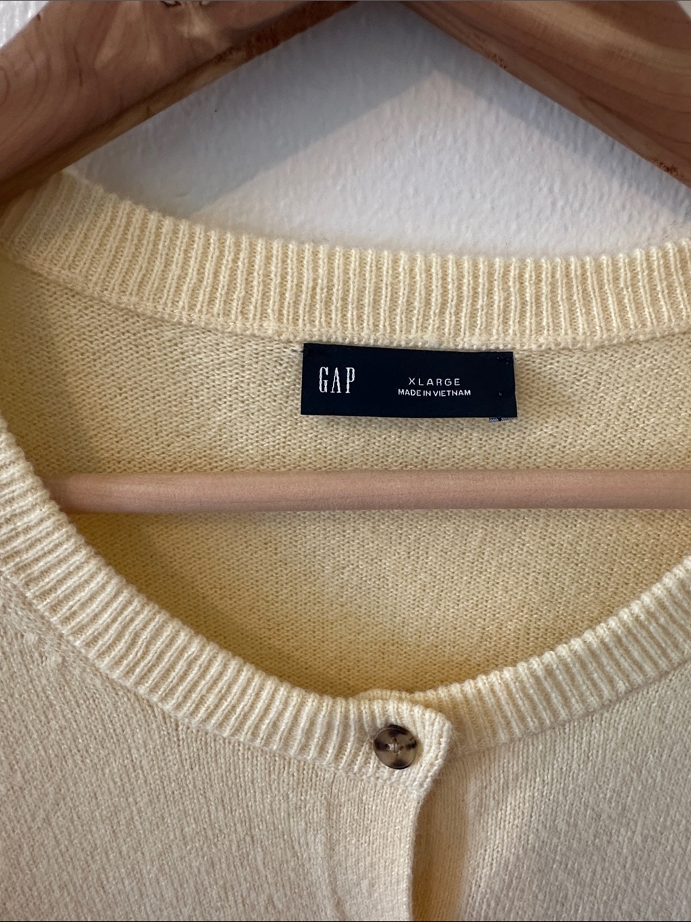 GAP Pale Yellow Cardigan - Size XL - Picture 6 of 11